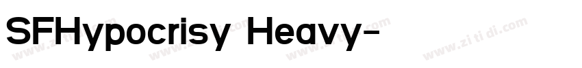 SFHypocrisy Heavy字体转换